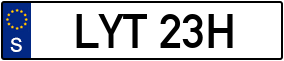 Trailer License Plate